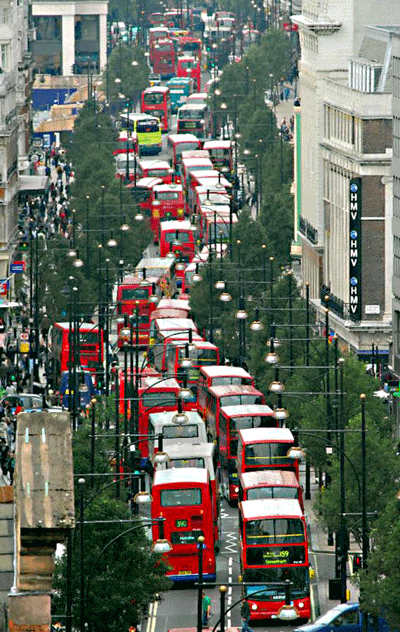 Oxford Street buses, London